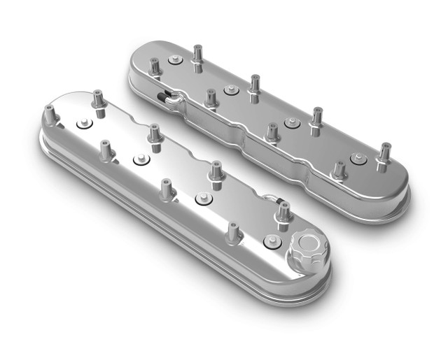 Holley GM LS Tall Valve Cover Set - Polished HLY241-111