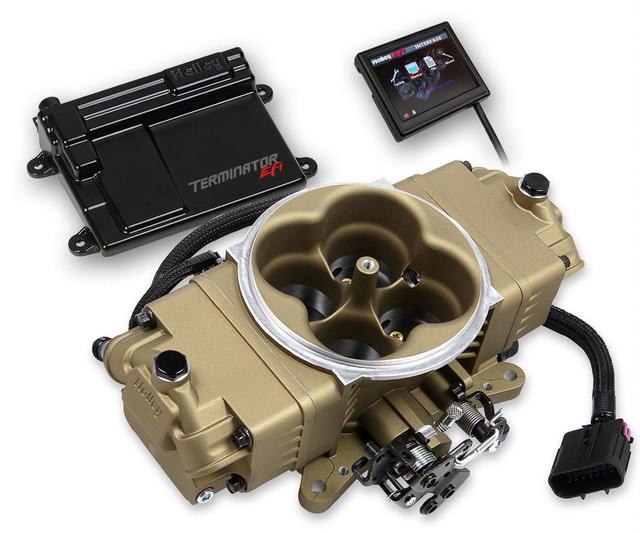 Holley Terminator Stealth EFI Kit  Classic Gold Finish HLY550-444