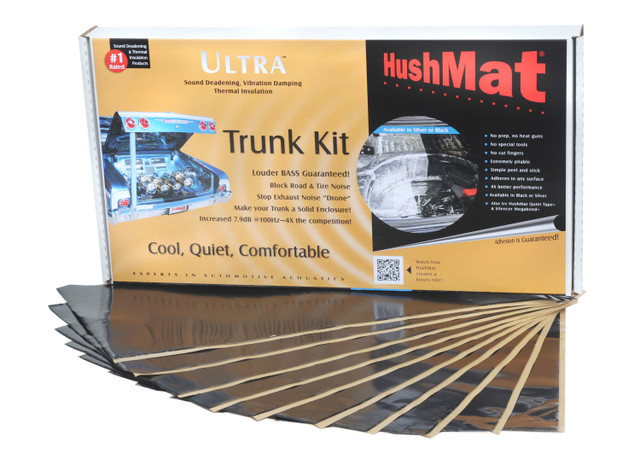 Hushmat Ultra Trunk Kit- 10 pc 12in.x23in. Black HMT10300