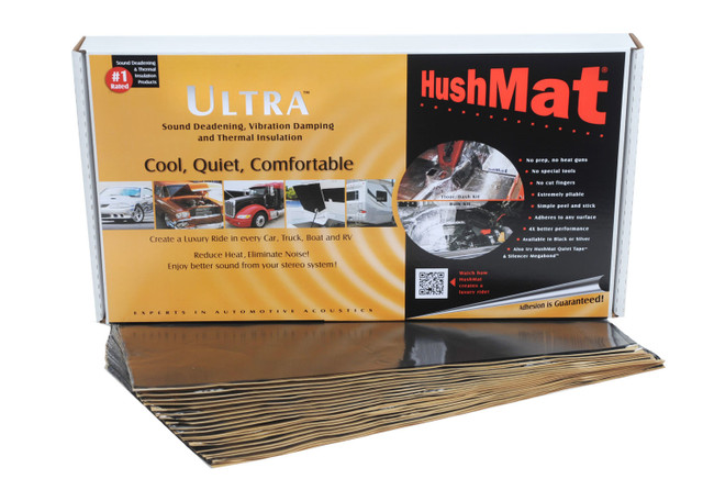 Hushmat Ultra Floor/Dash Kit- 20 pc 12in.x23in. Black HMT10400