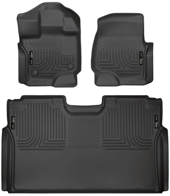Husky Liners Front & 2nd Seat Floor L iners Weatherbeater HSK94041
