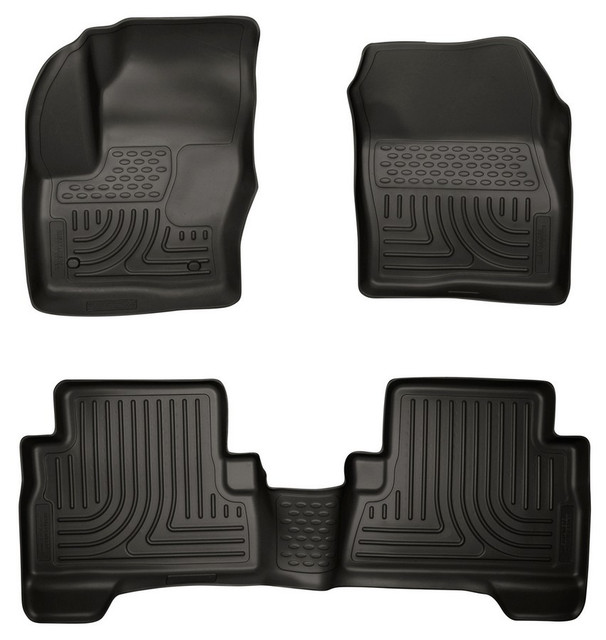 Husky Liners 13-  Ford C-Max Front/ 2nd Floor Liners Black HSK99741