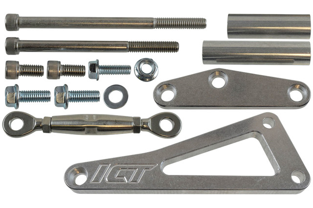 Ict Billet BBC Alternator Bracket uses Long Water Pump ICT551663