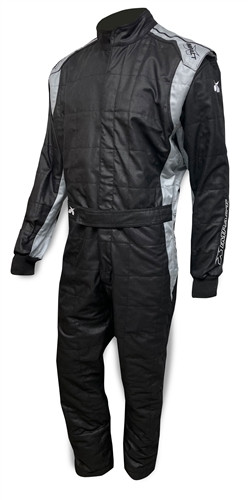 Impact Racing Suit Racer 2.0  1pc Large  Black/Gray IMP24222513