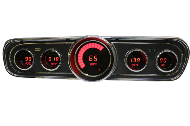 Intellitronix LED Digital Gauge Panel 1965-1966 Ford Mustang ITLDP7001R