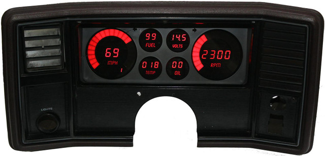 Intellitronix LED Digital Gauge Panel Monte Carlo/El Camino ITLDP9002R