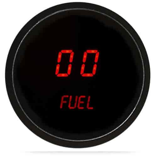Intellitronix 2-1/16 LED Digital Fuel Gauge Programmable ITLM9016R