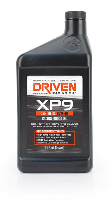 Driven Racing Oil XP9 10w40 Synthetic Oil 1 Qt Bottle JGP03206