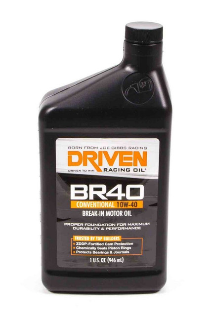 Driven Racing Oil BR40 10w40 Petroleum Oil 1 Qt. Break In Oil JGP03706