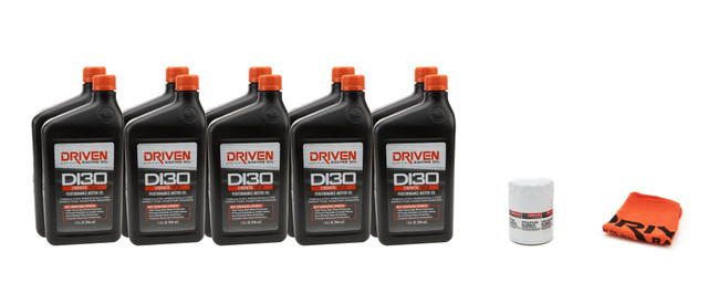 Driven Racing Oil 5w30 Oil Change Kit 18- 22 Mustang GT 5.0L 10Qt. JGP21021K