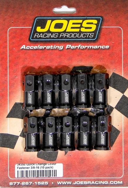 Joes Racing Products LW Aluminum Quick Change Cover Nut Kit - 10 Pack JOE34358