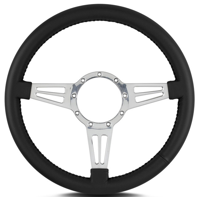 Lecarra Steering Wheels Steering Wheel Mark 4 Do uble Slot Pol. w/Blk Wra LEC44401