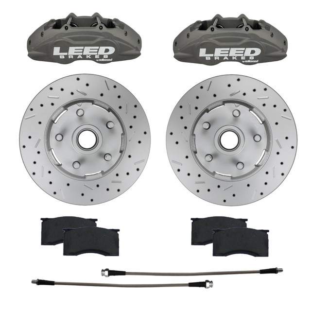 Leed Brakes 64 - 67 Mustang Brake Caliper/Pad/Rotor Kit LEECC0005RKX