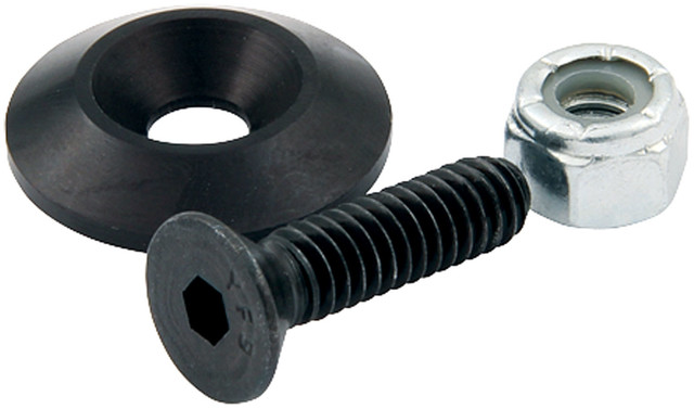 Allstar Performance Countersunk Bolts 1/4In W/1.25In Washer Blk 50Pk All18635-50