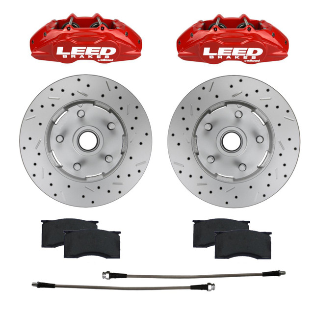 Leed Brakes 64-67 Mustang Brake Caliper/Pad/Rotor Kit LEERCC0005RKX