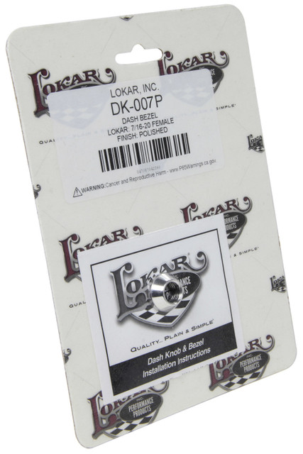Lokar Dash Bezel Lokar 7/1 6-20 Male Polished Dk-007P