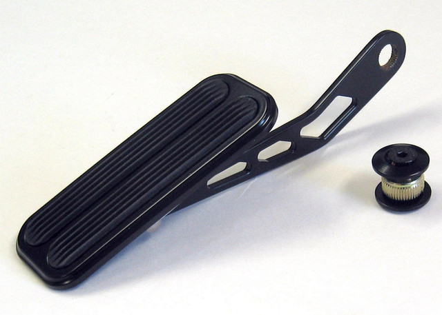 Lokar Drive-By-Wire Xl Pedal Chrome W/Rubber Pad Blk Xdbw-6016