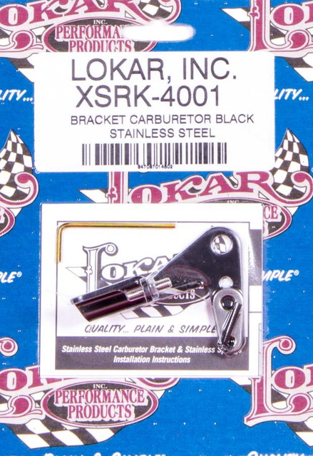 Lokar Black SS Carb Bracket LOKXSRK-4001
