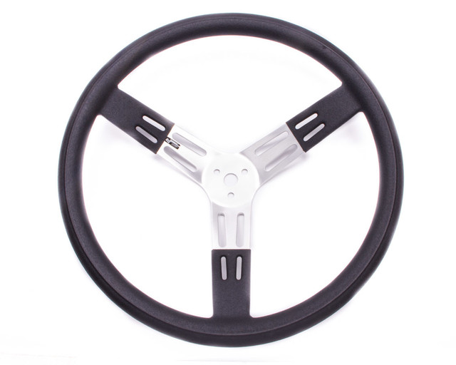 Longacre 17in. Steering Wheel Black Alum. Smooth Grip LON52-56811