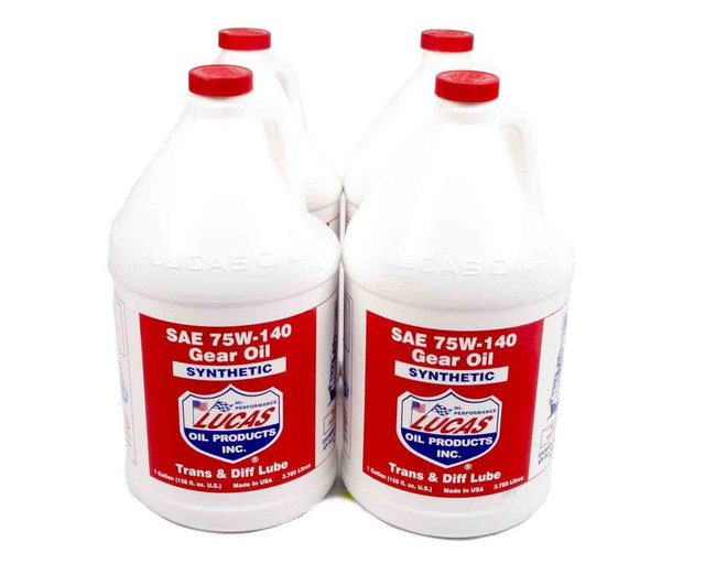 Lucas Oil Synthetic 75w140 Trans/ Diff Lube 4x1 Gal LUC10122-4