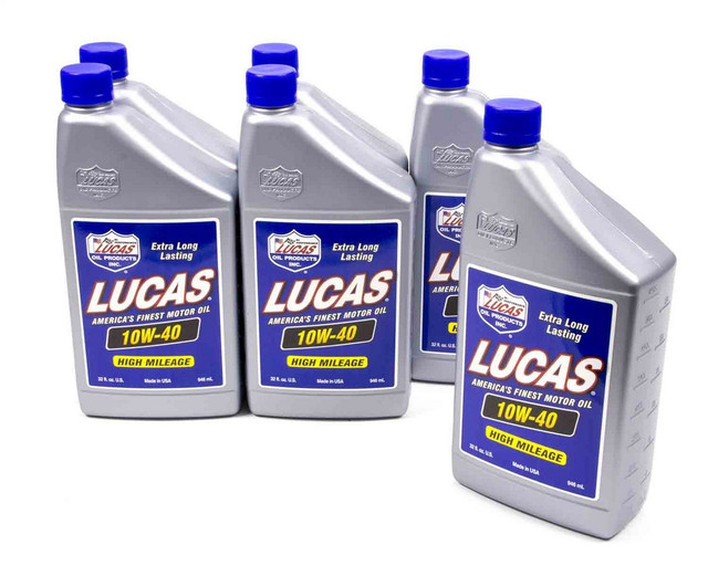 Lucas Oil SAE 10W40 Motor Oil 6x1 Quart LUC10275-6