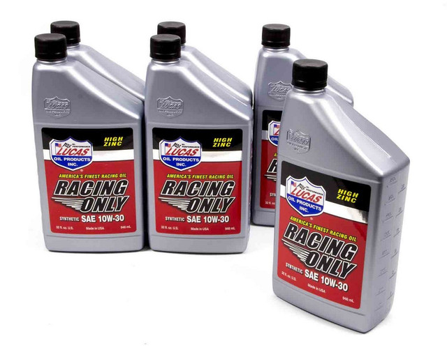 Lucas Oil Synthetic Racing Oil 10w30 6x1 Qt LUC10610-6