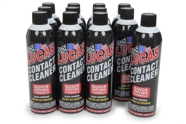 Lucas Oil Contact Cleaner Aerosol Case 12x14 Ounce Cans LUC10799-12