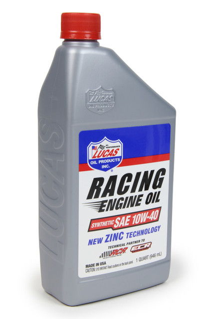 Lucas Oil 10w40 Synthetic Racing Oil 1 Quart LUC10942