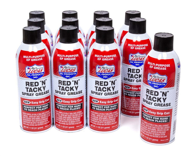 Lucas Oil Red-N-Tacky Spray Grease Temp Disc 5/21 LUC11025-12