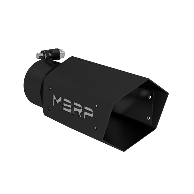 Mbrp, Inc 4in Hex Exhaust Tip 3in Inlet 10in Long Black MBRT5169BLK