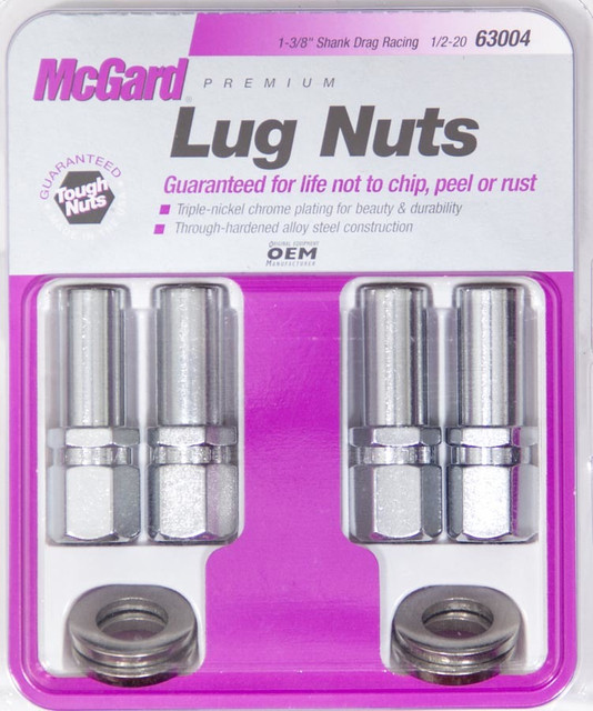 Mcgard LUG NUT 1/2 X-LONG SHANK RACE W/ CENTER WASHER MCG63004