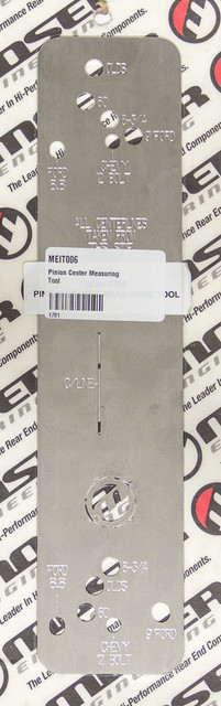 Moser Engineering Pinion Center Measuring Tool MEIT006