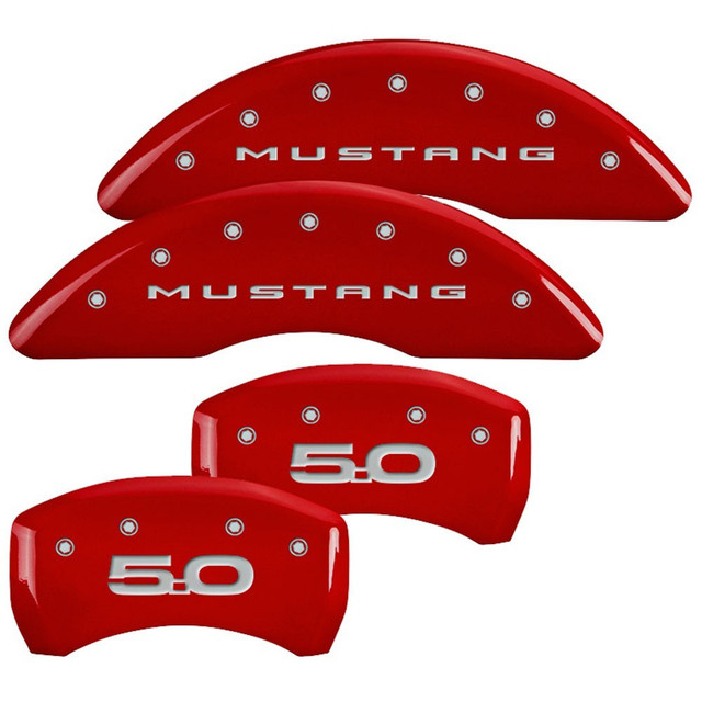 Mgp Caliper Cover 15-   Mustang GT Caliper Covers Red MGP10200SM52RD