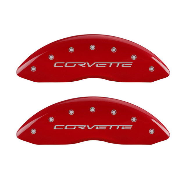 Mgp Caliper Cover 08-13 Corvette Caliper Covers Red MGP13083SCV6RD