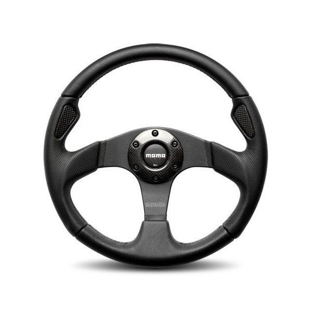 Momo Automotive Accessories Jet Steering Wheel Leath er / Airleather 350mm MOMJET35BK0B
