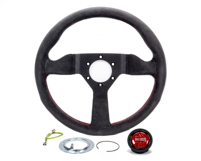 Momo Automotive Accessories Monte Carlo 350 Steering Wheel Leather Red Stitch MOMMCL35AL3B