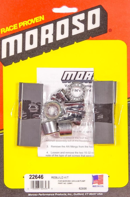 Moroso 4 Vane Vacuum Pump Service Kit MOR22646