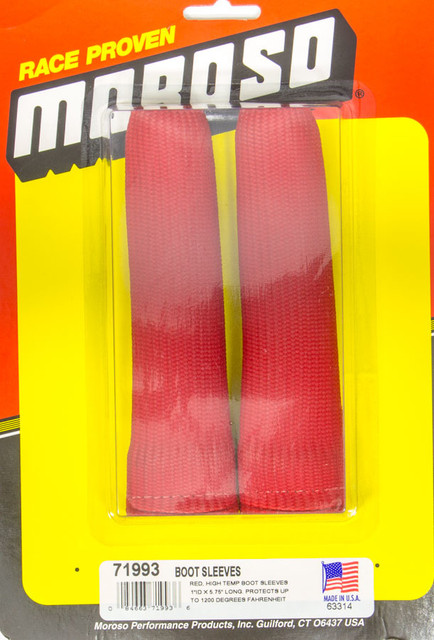 Moroso Hi-Temp Boots Sleeves - Red (Pair) 71993