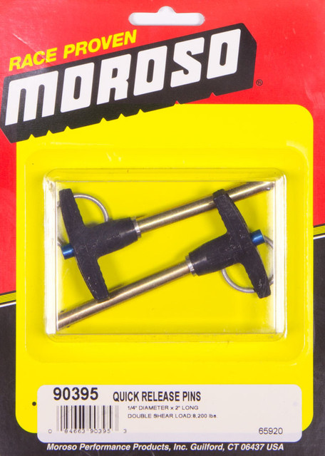 Moroso Quick Release Pins (2) 1/4 x 2in MOR90395