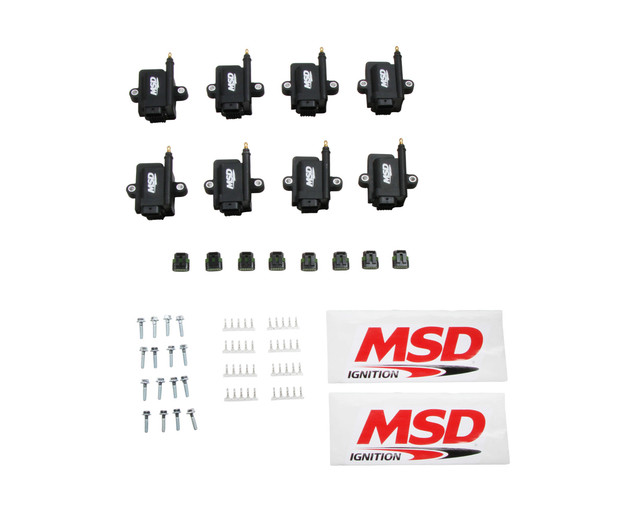Msd Ignition MSD Smart Ing Coils 8pk - Black MSD82893-8