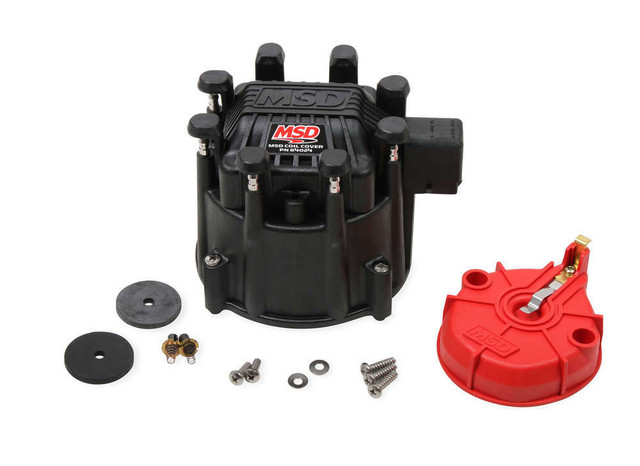 Msd Ignition Extreme Output GM HEI Cap/Rotor Kit Black MSD84025