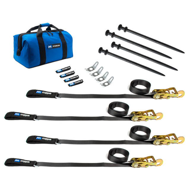 Macs Custom Tie-downs Tent Stake Fitting Pack with 24in Stakes MTD511003