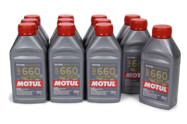 Motul Usa Brake Fluid 660 Degree Case/12-1/2 Liter MTL101667-12