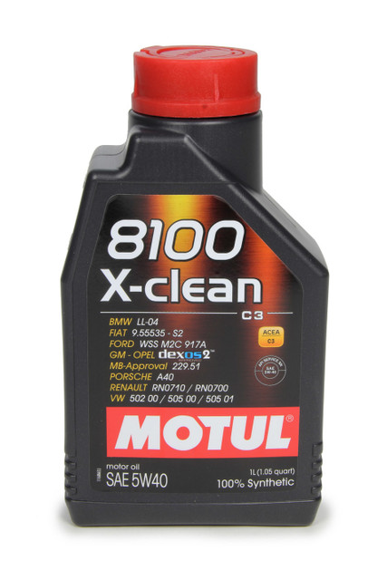 Motul Usa 8100 X-Clean 5w40 Oil 1 Liter Dexos2 MTL102786