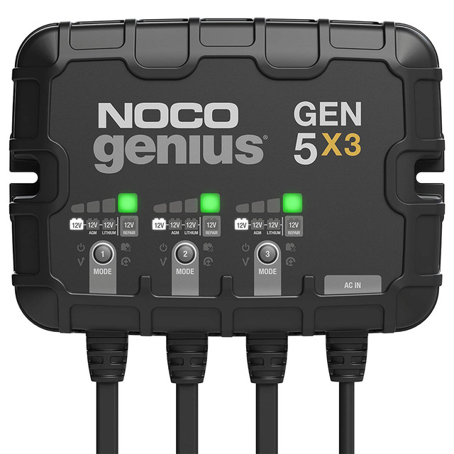 Noco Battery Charger 3-Bank 15 Amp Onboard NOCGEN5X3