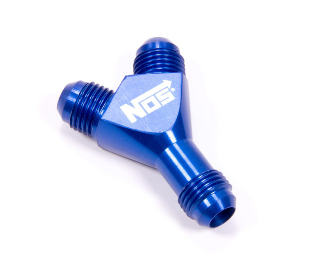 Nitrous Oxide Systems 6an 'Y' Fitting  Blue NOS17835