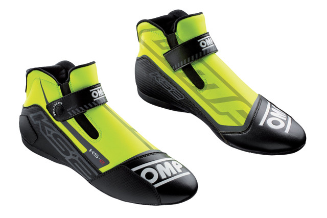 Omp Racing, Inc. KS-2 Shoes Fluo Yellow And Black Size 40 OMPIC82505940