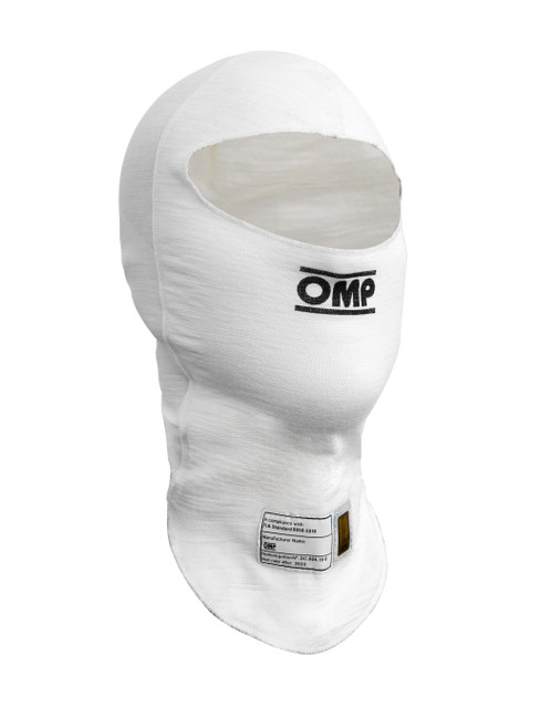 Omp Racing, Inc. Tecnica EVO Balaclava FIA8856  White Size SM OMPIE0-0794-A01-020-S