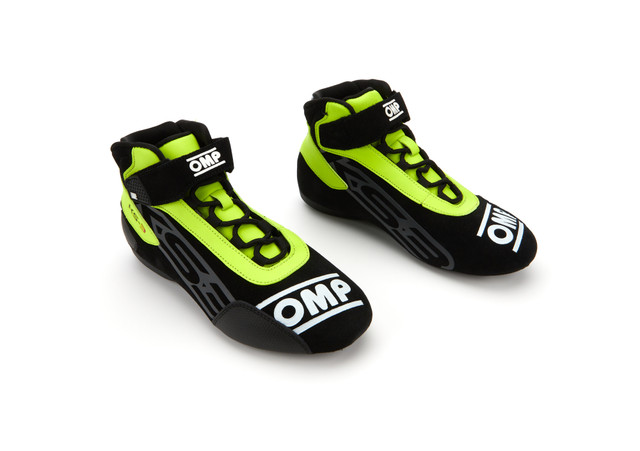 Omp Racing, Inc. KS-3 Shoes Black And Flo Yellow Size 37 OMPKC0-0826-A01-178-37