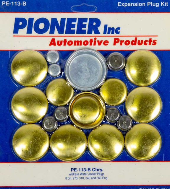 Pioneer 318 Dodge Freeze Plug Kit - Brass PIOPE113B